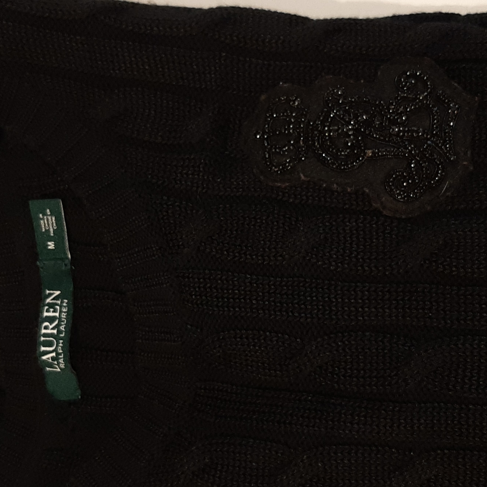 Lauren Ralph Lauren Black Crew Neck Sweater - Picture 10 of 10